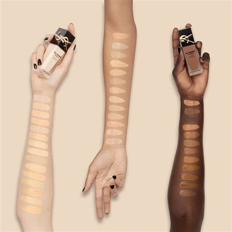 ysl matt touch foundation shades|ysl beauty all hours foundation.